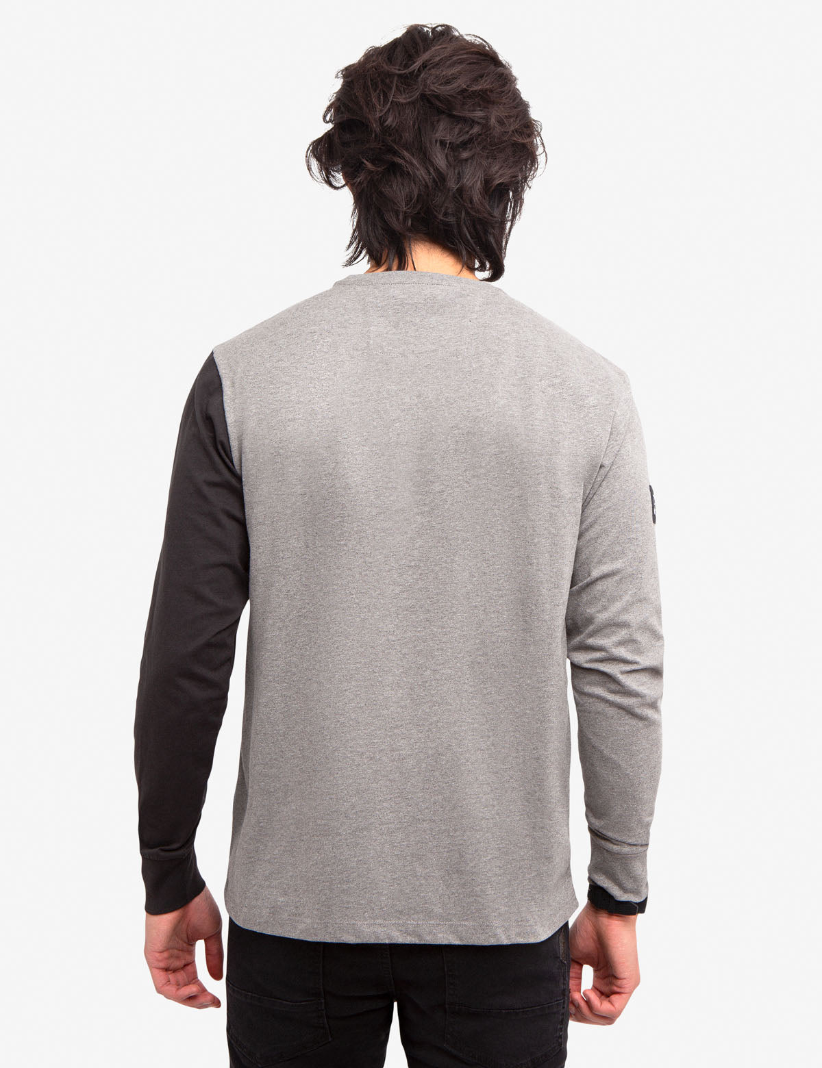 Black Mallet Vertical Watermark Long Sleeve Shirt | U.S. Polo Assn.